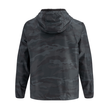 Dark camouflage jacket on a white background
