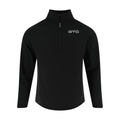 black Mustang GTD quarter zip on a white background