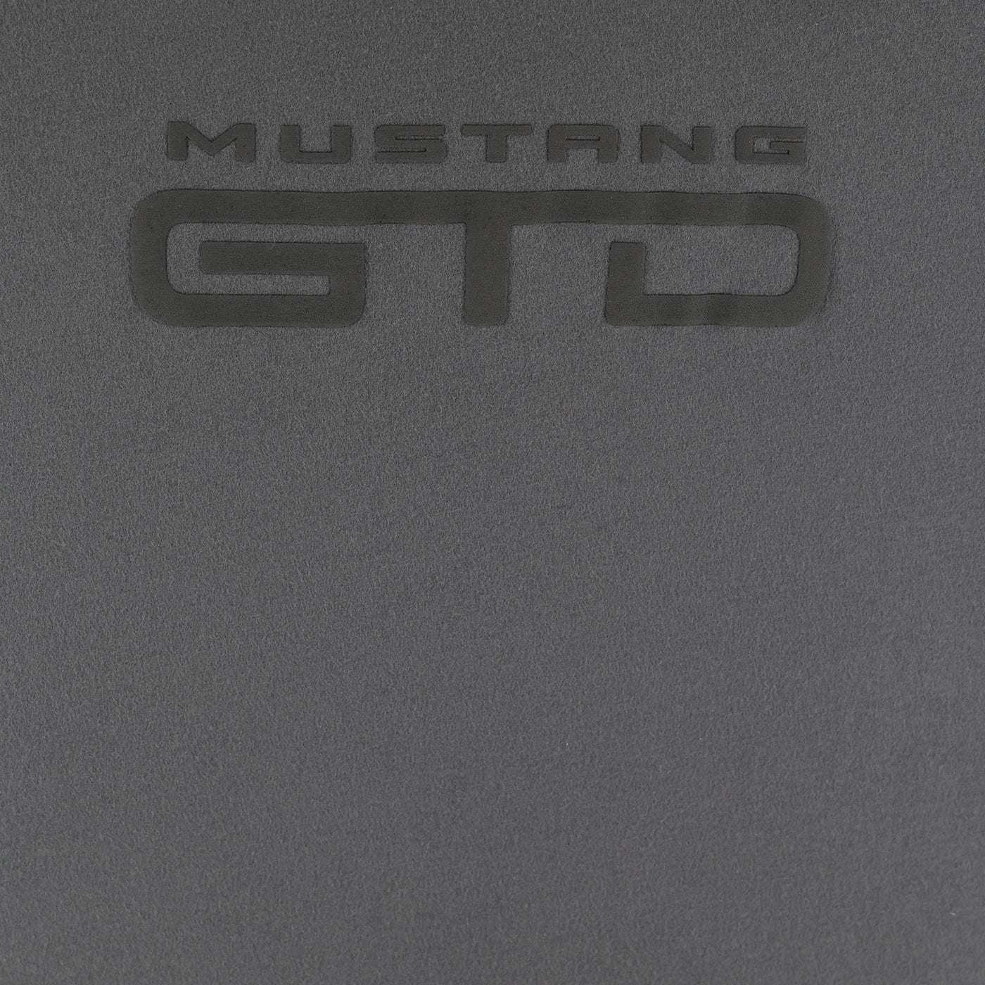 Mustang GTD logo on a gray background