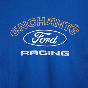 enchante and Ford Racing graphics on a blue background