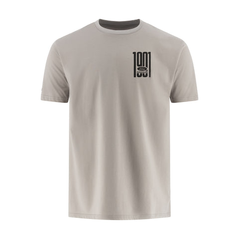 a gray men's Ford Racing t-shirt with 1901 ford racing graphic on the front left chest