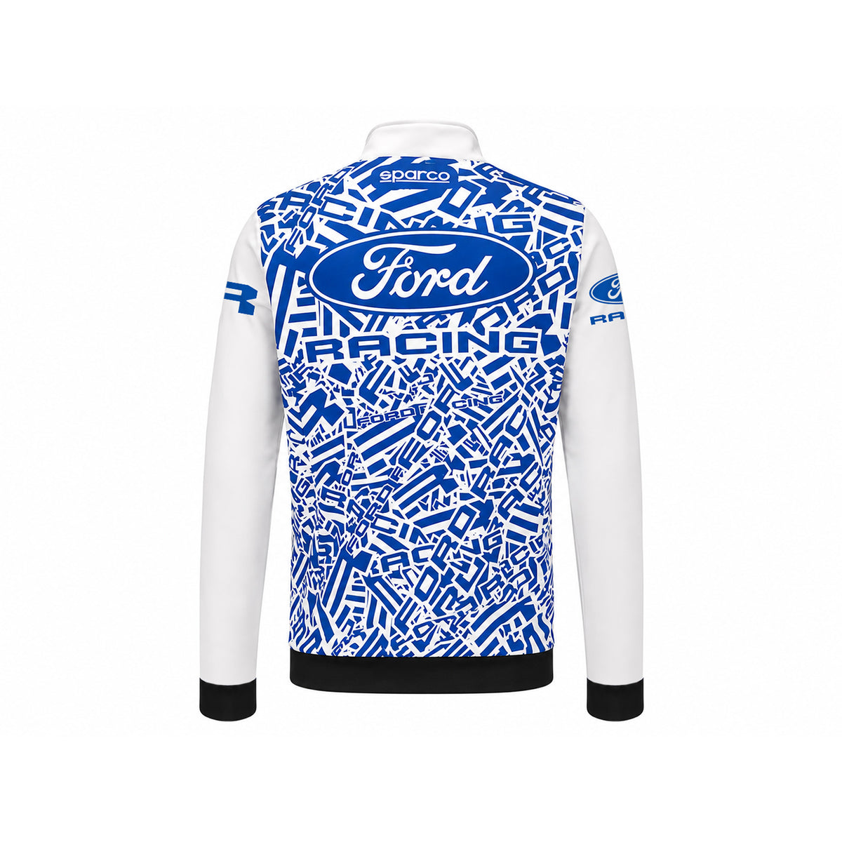 Ford racing and sparco camo blue and white racing jacket