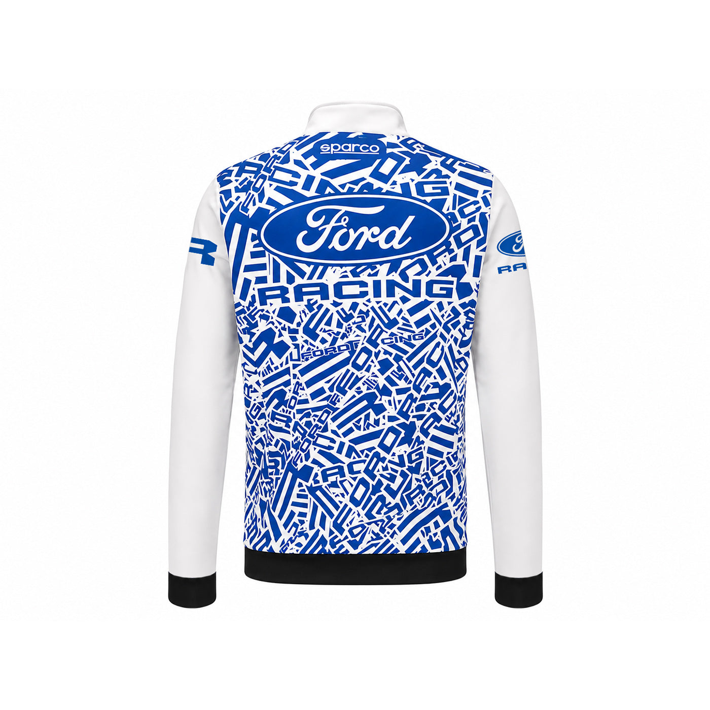 Ford racing and sparco camo blue and white racing jacket