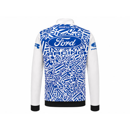 Ford racing and sparco camo blue and white racing jacket