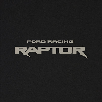Ford racing raptor logo on a black background
