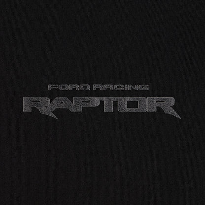 Ford Racing Raptor text on a black background
