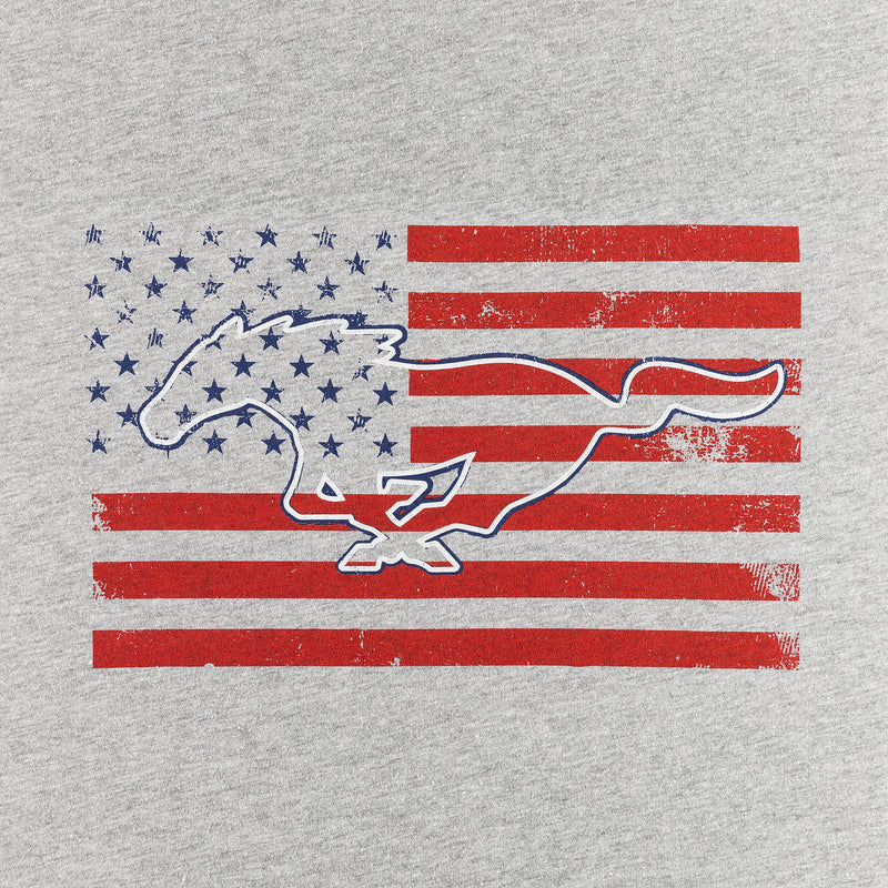 Ford Mustang Men's Pony Flag T-Shirt