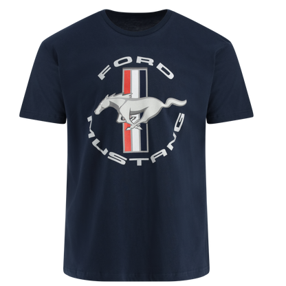 Ford Mustang Tribar Logo Short Sleeve T-Shirt