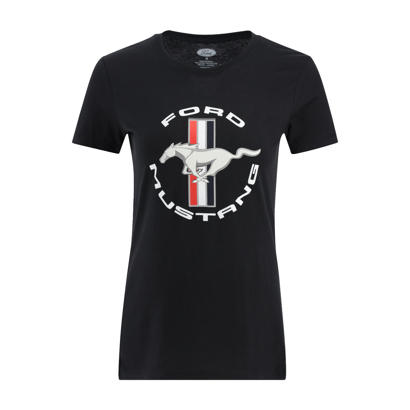 Ford Mustang Tribar Logo Womens Graphic T-Shirt