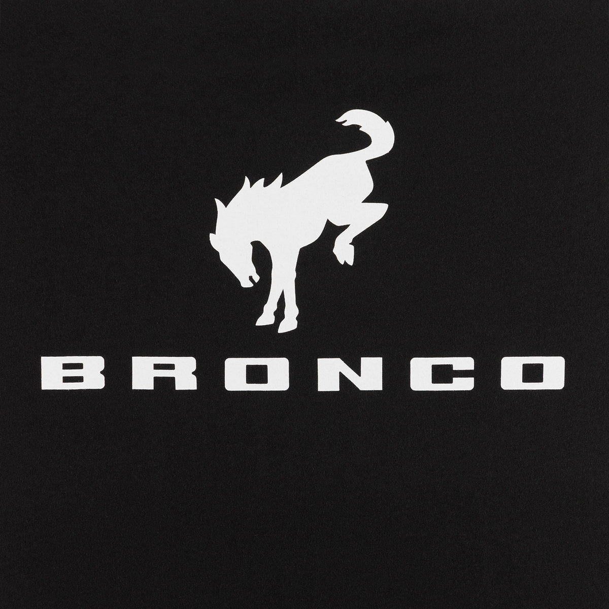 bucking bronco logo on a black background