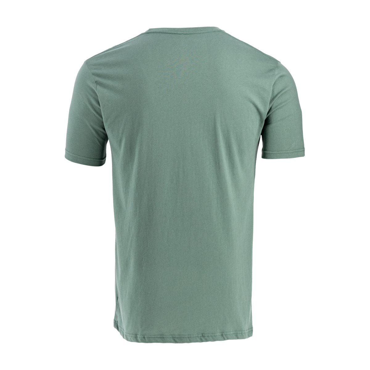 Green t-shirt on a white background