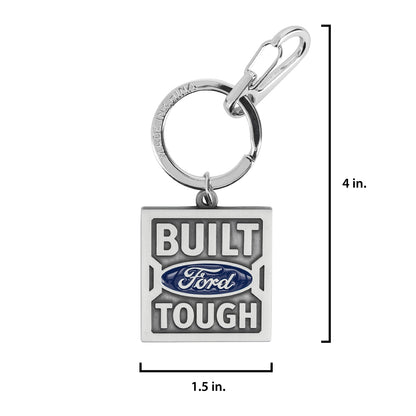 Built Ford Tough Keychain with Carabiner Clip