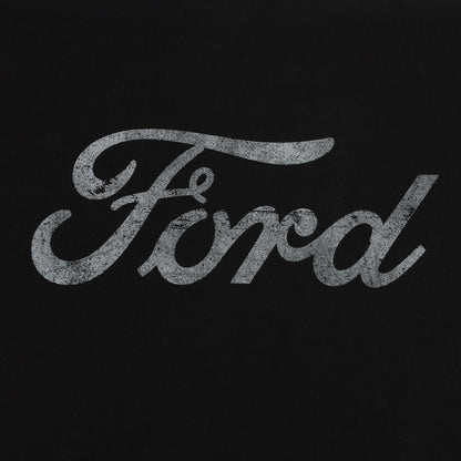 Ford Mens Distressed Script Short Sleeve T-Shirt