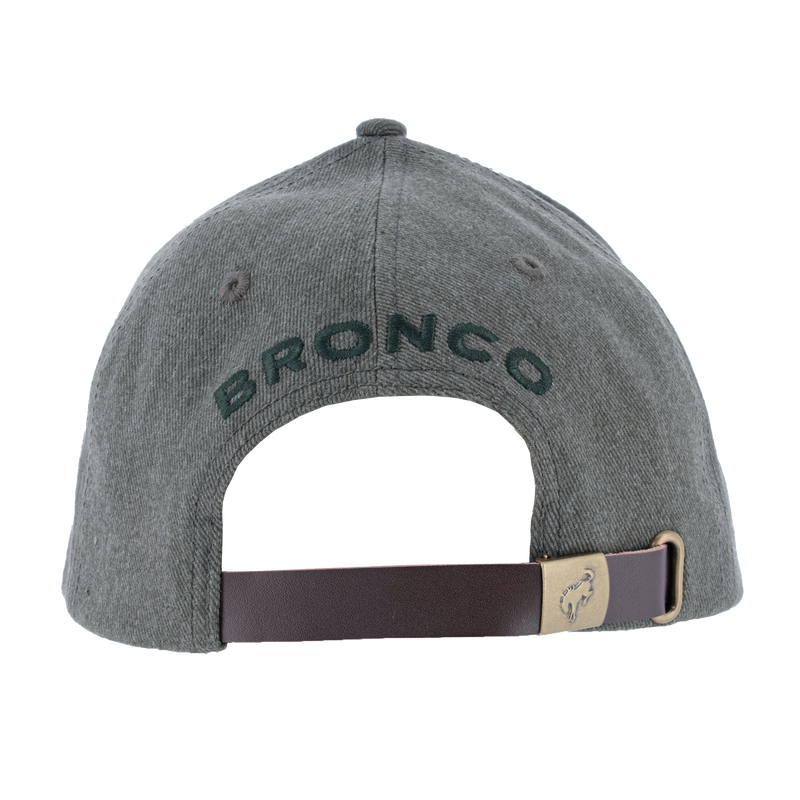 Ford Bronco Buck Leather Patch Slideback Hat - Back View