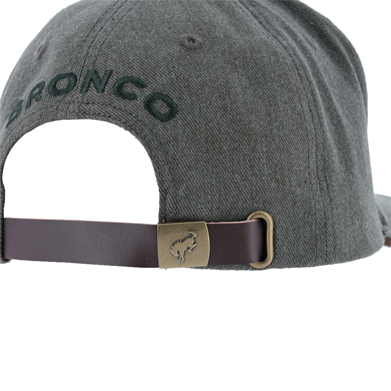Ford Bronco Buck Leather Patch Slideback Hat - Close Up
