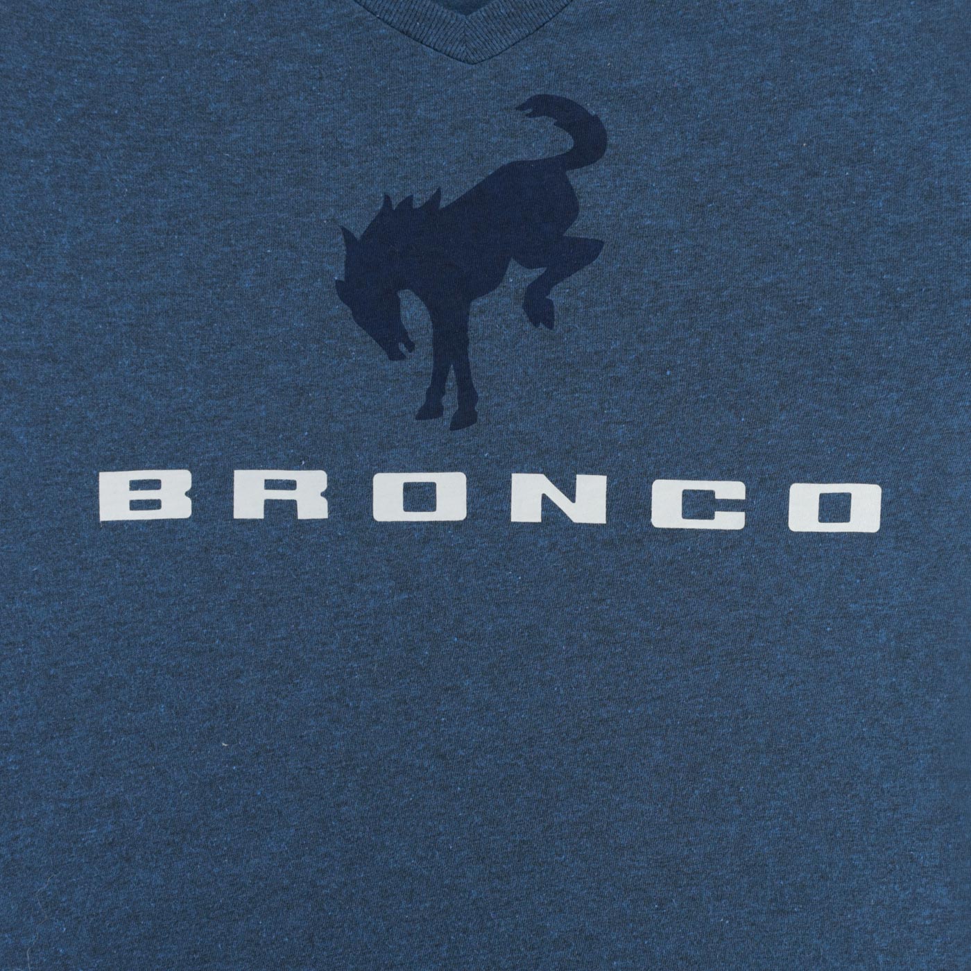 Ford Bronco Womens Stacked Logo V Neck T-Shirt