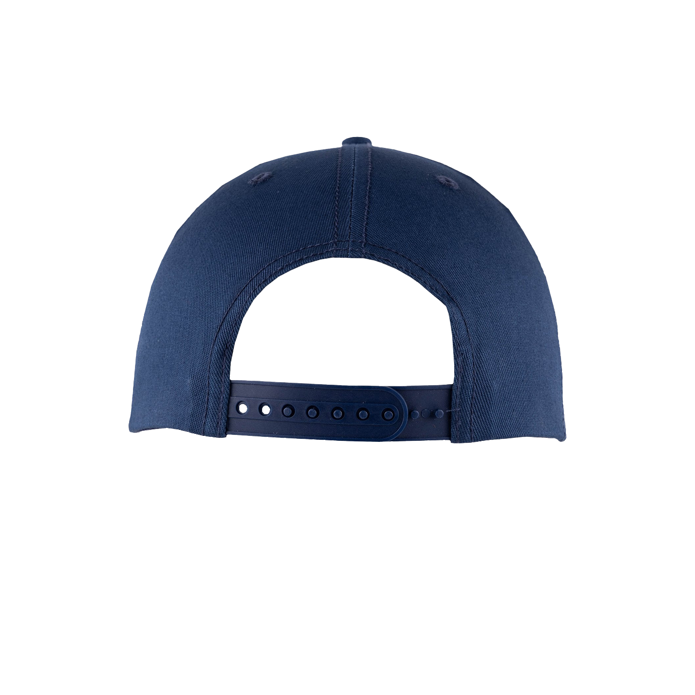 Navy blue baseball cap on a white background
