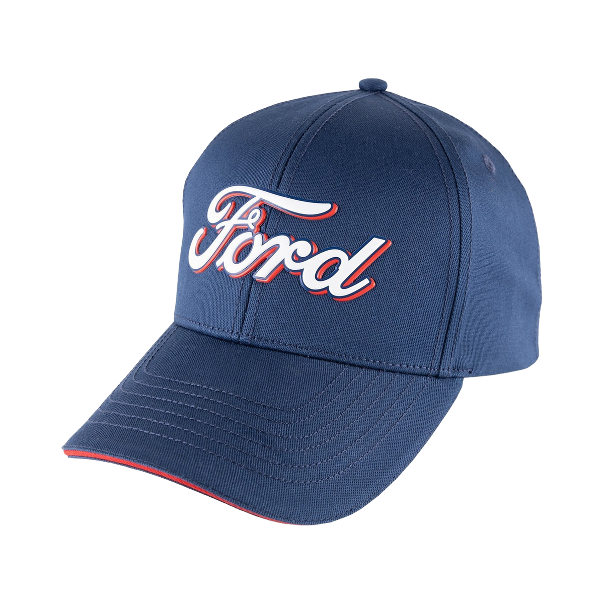 Blue cap with 'Ford' logo on a white background