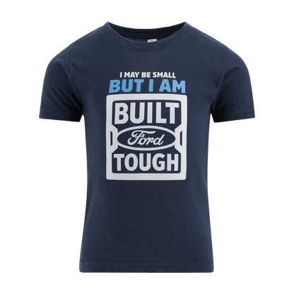 Navy blue t-shirt with Ford logo and text on a white background