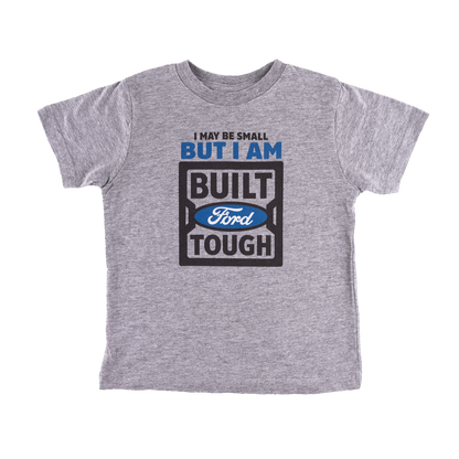 Gray t-shirt with Ford logo and text on a white background