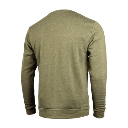 Green sweatshirt on a white background