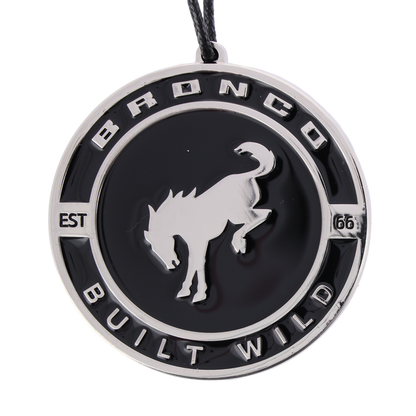 Ford Bronco Built Wild Enamel Ornament