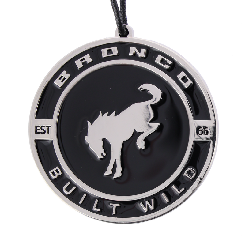 Ford Bronco Built Wild Enamel Ornament