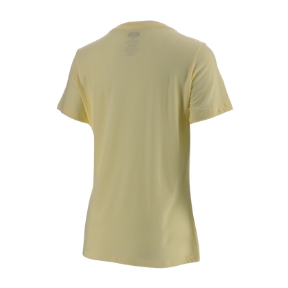 Ford Maverick Womens Yellow Multicolor Graphic V Neck T-Shirt