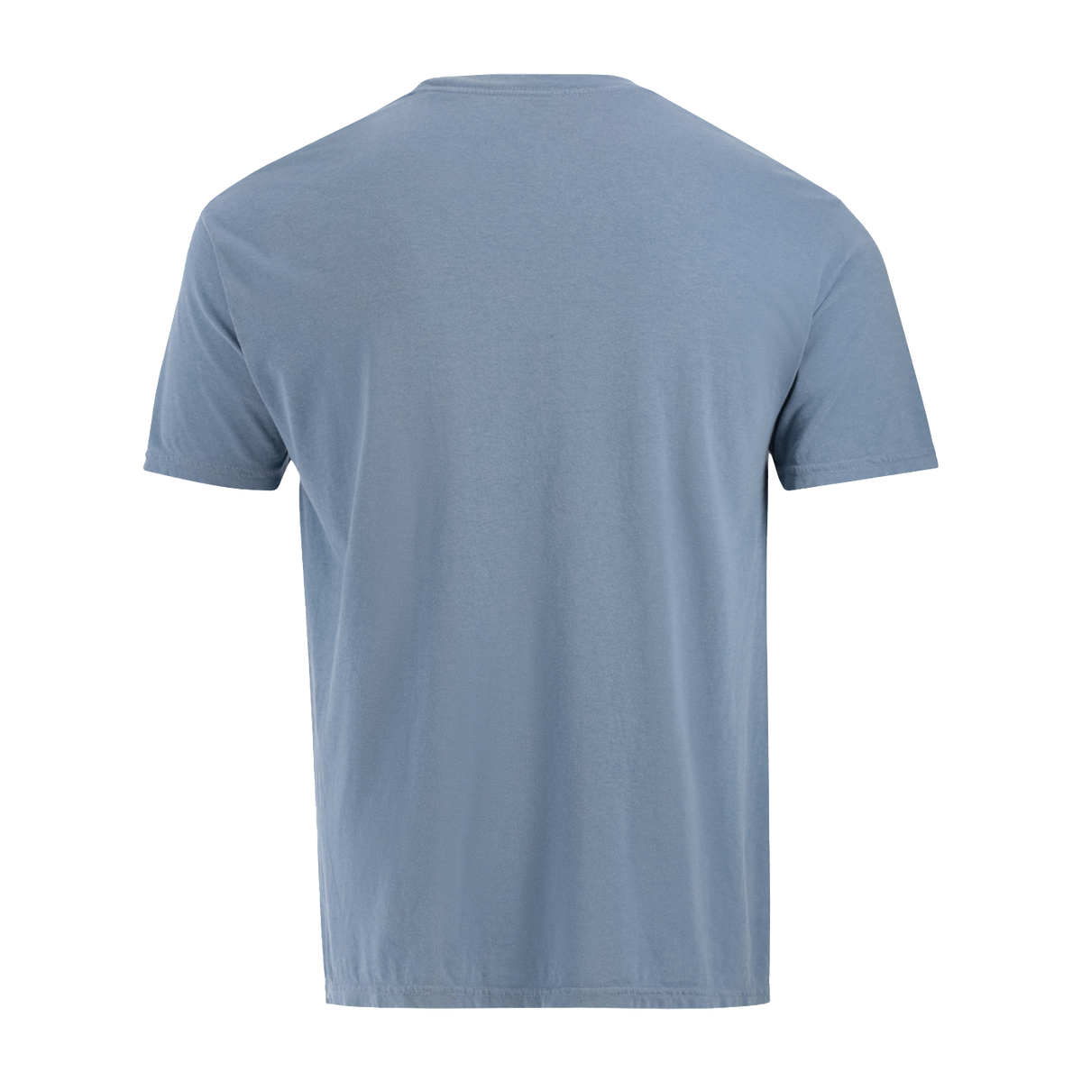 Plain blue t-shirt on a white background