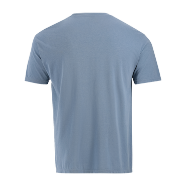 Plain blue t-shirt on a white background