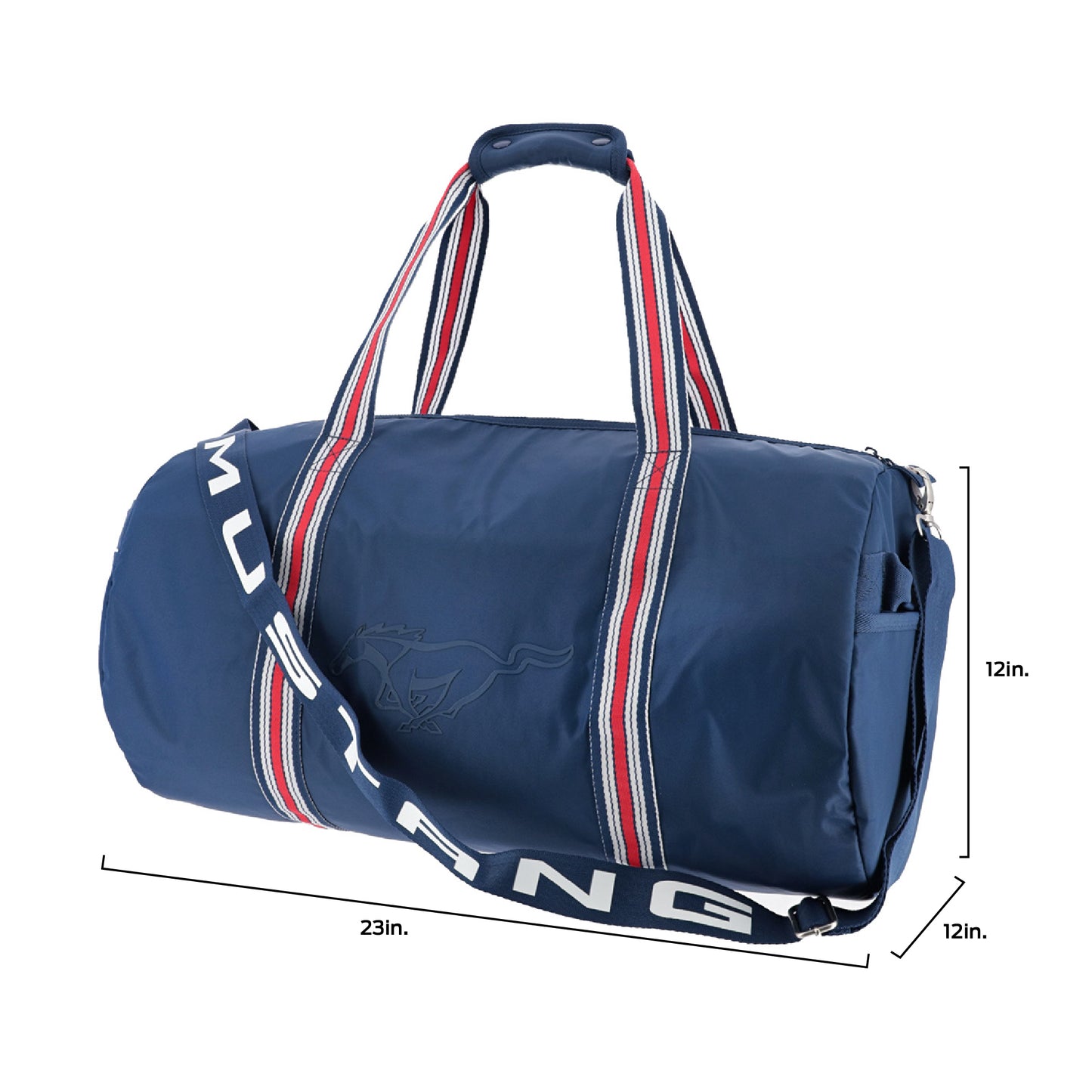 Ford Mustang 23" X 12" Navy Blue Duffle Bag