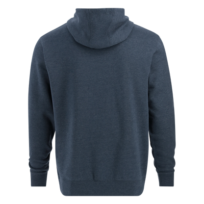 Ford Mens Embossed Script Navy Blue Fleece Hoodie