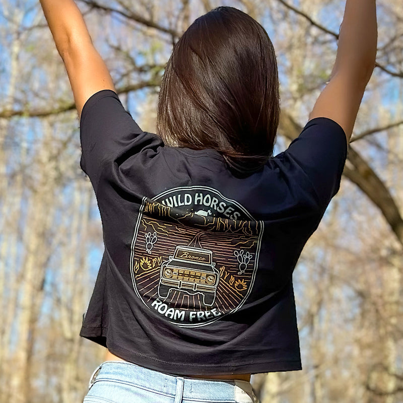 Ford Bronco Women's Relaxed Crop T-Shirt - Lifestyle