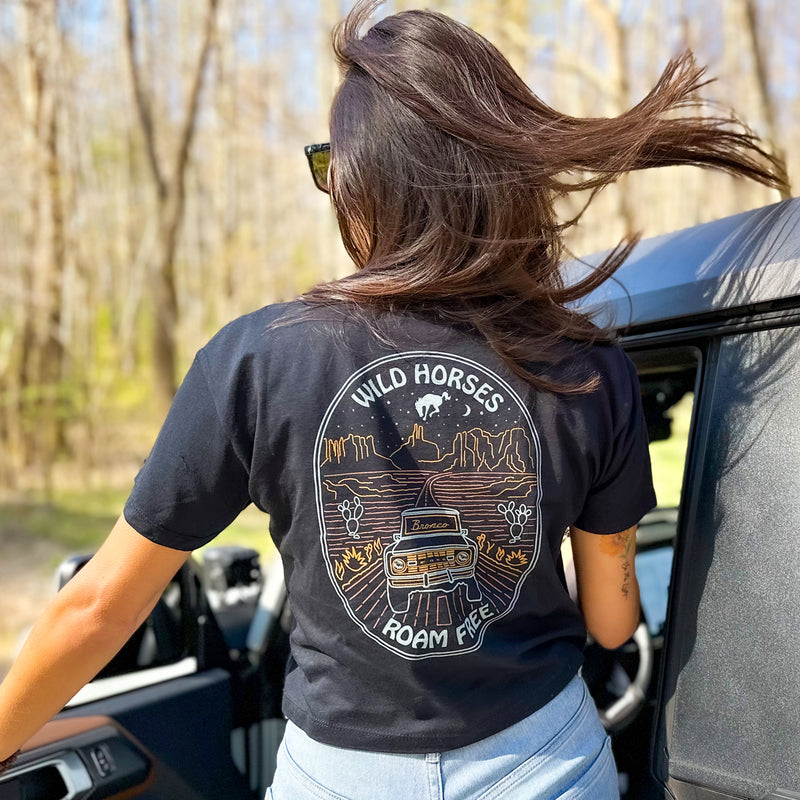 Ford Bronco Women's Relaxed Crop T-Shirt - Lifestyle