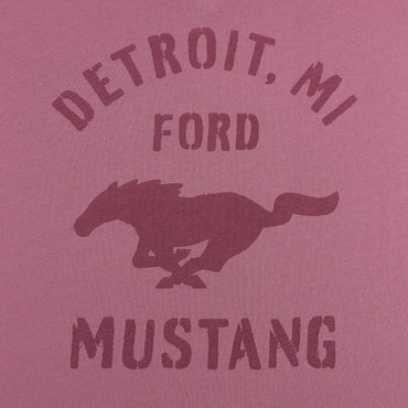 Ford Mustang Womens Vintage Logo V Neck T-Shirt