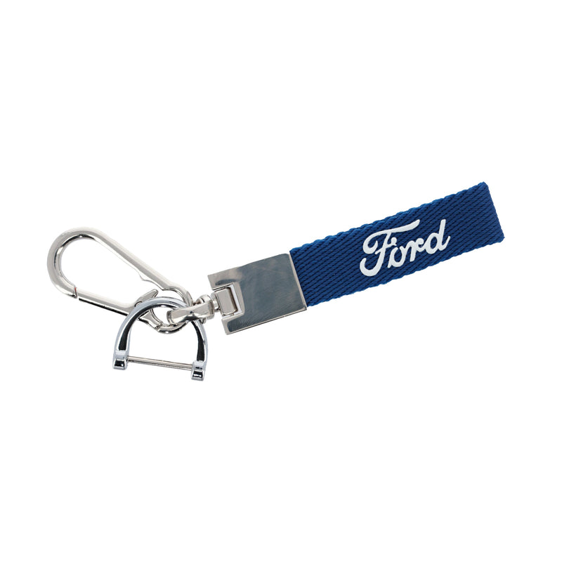 Ford Script Webbing Keychain - Front View