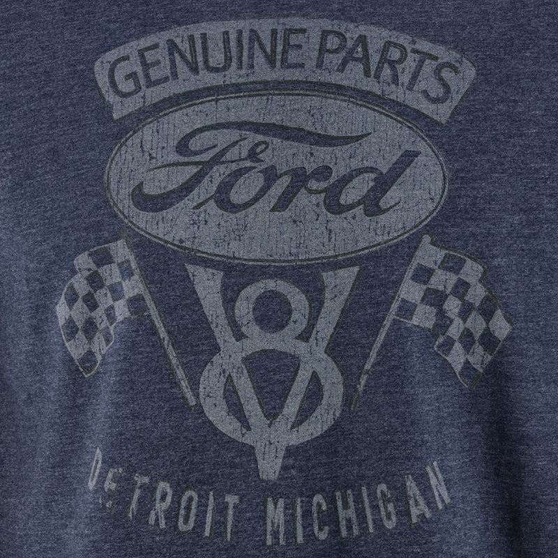 Ford V8 Men's Raglan Long Sleeve T-Shirt