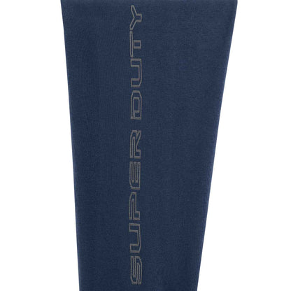Navy blue legging with 'Super Duty' branding on a white background