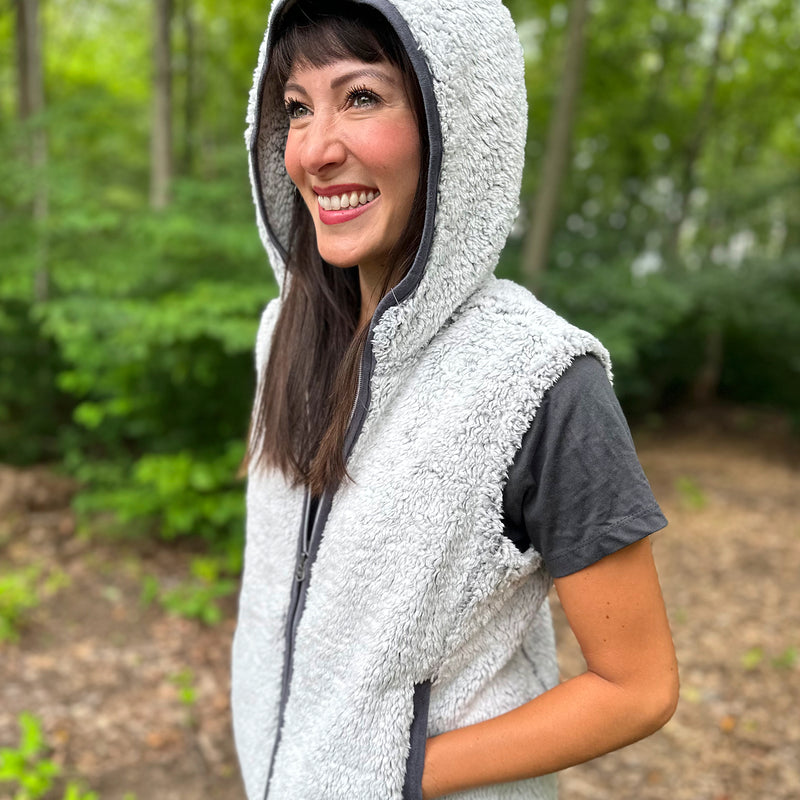 Ford Bronco Women's Sherpa Hooded Vest - Lifestyle