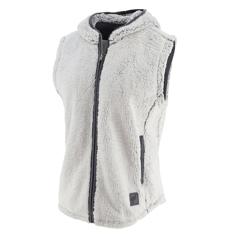 Ford Bronco Women's Sherpa Hooded Vest - Front View