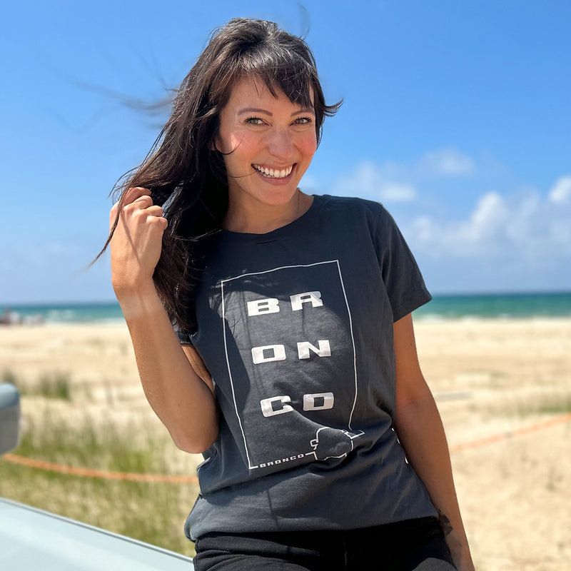 Ford Bronco Women's Bronco Line Art T-Shirt - Lifestyle