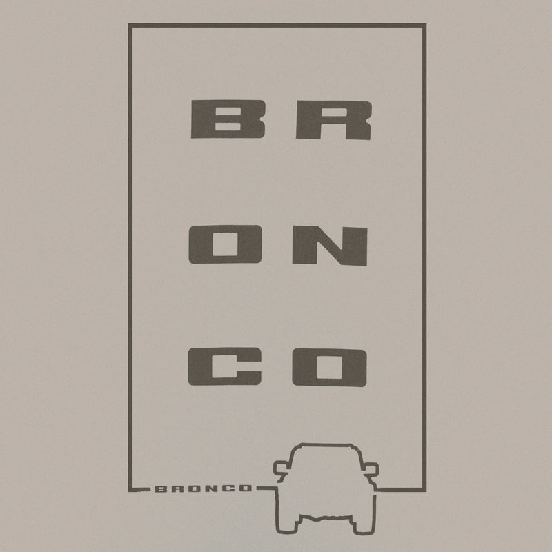 Ford Bronco Men's Bronco Line Art T-Shirt - Close Up