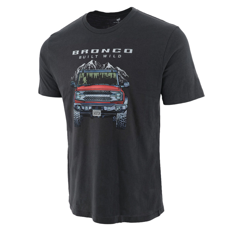 Ford Bronco Men's Built Wild Mountain T-Shirt - Front View