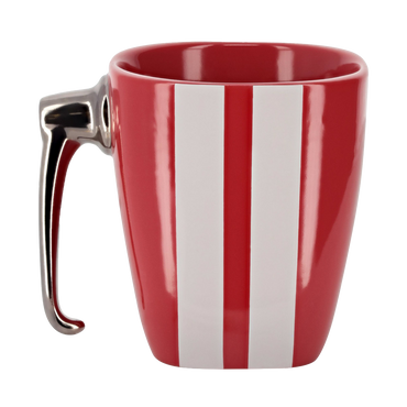 Ford Mustang 15oz Striped Red Vintage Ceramic Mug