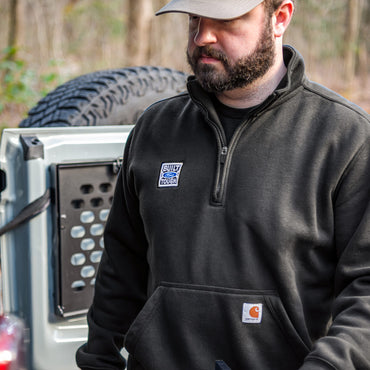 Built Ford Tough Carhartt Mens Mock Neck Quarter Zip Sweatshirt