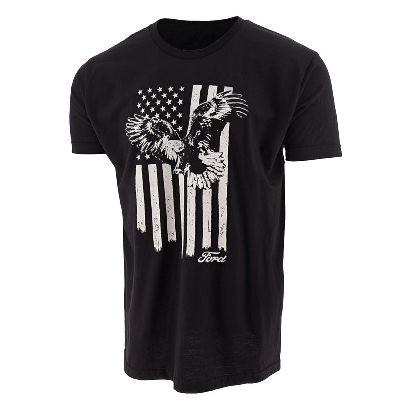 Ford Men's Proud to Honor Eagle Flag T-Shirt