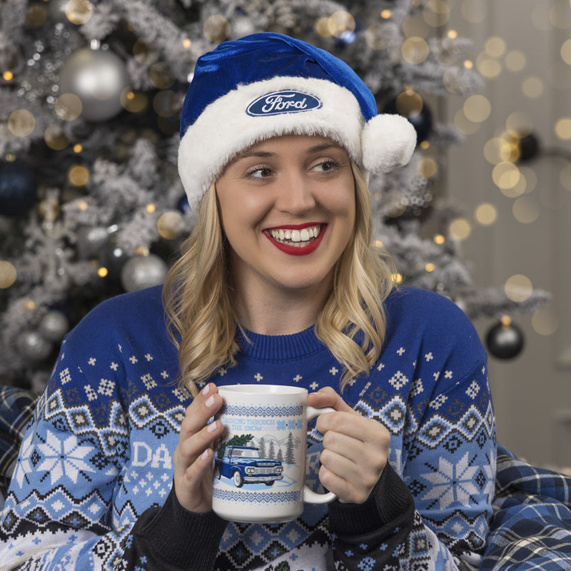 Ford Logo Dashing Through the Snow Holiday Sweater