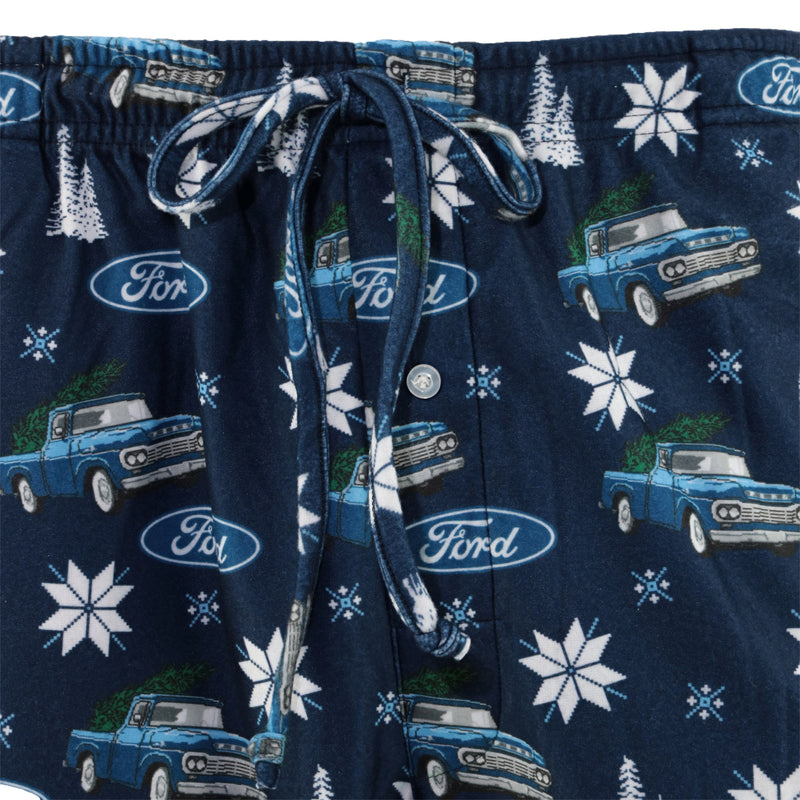 Ford Logo Holiday Lounge Pants - Close Up