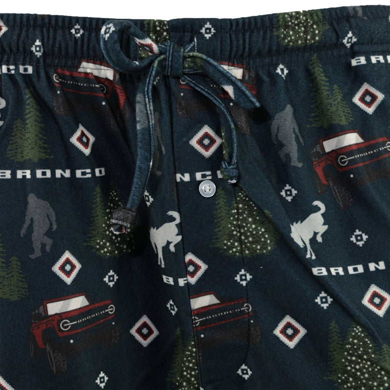 Ford Bronco Holiday Lounge Pants - Close Up