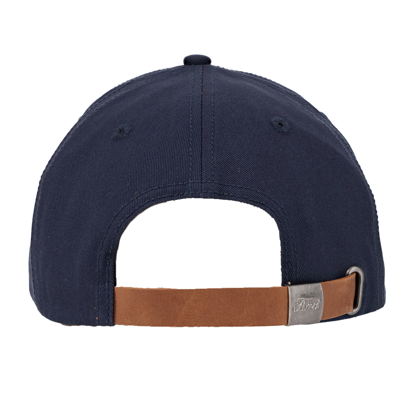 Ford Logo Men's Oval Leather Patch Slideback Hat - Back View